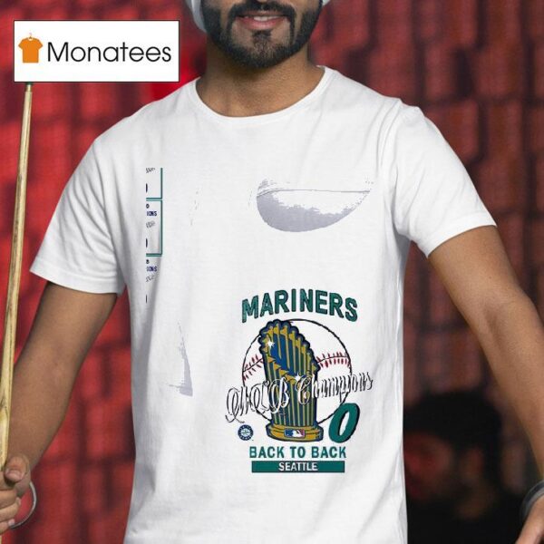 Seattle Mariners Mlb Champions Hardwood Classics Champions Vintage T Shirt
