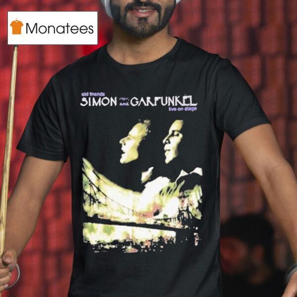 Simon Garfunkel Old Friends Tour Live On Stage T Shirt