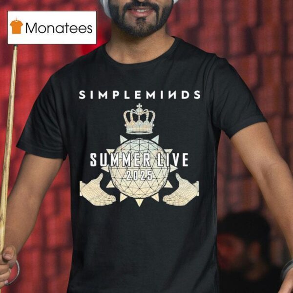 Simple Minds Claddagh Summer Live Itinerary Globe Hands T Shirt