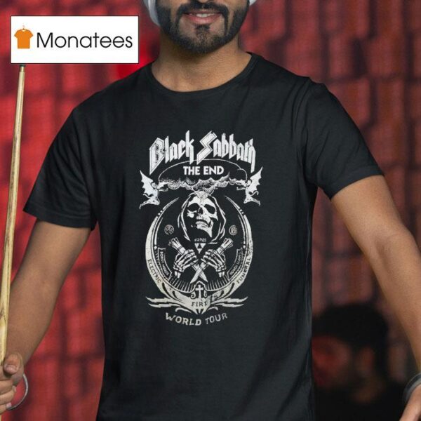 Skeleton Black Sabbath The End World Tour Vintage T Shirt