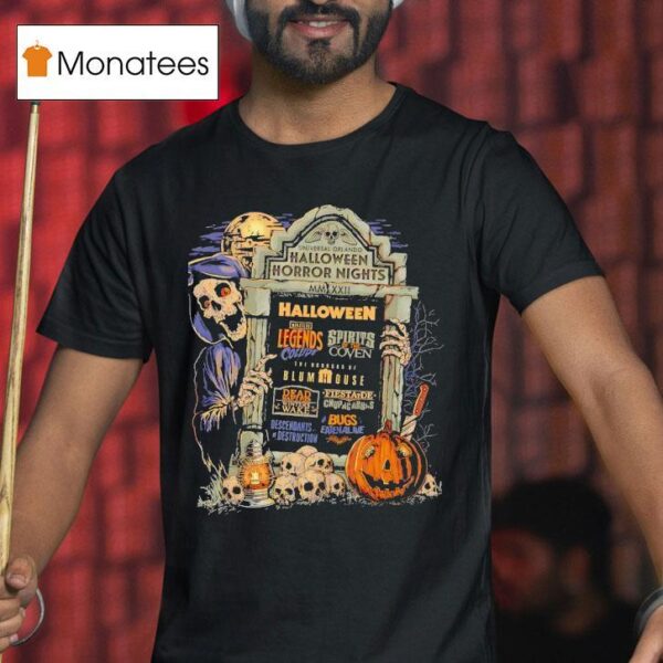 Skeleton Universal Orlando Halloween Horror Nights T Shirt