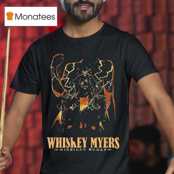 Skeleton Whiskey Myers Midnight Woman T Shirt