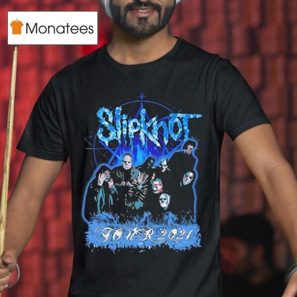Slipknot Blue Band Photo T Shirt