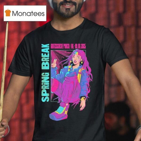 Sputnik Spring Break Festival Superheldin T Shirt