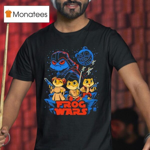 Star Wars Featuring Frogs As Darth Vader Princess Leia Luke Skywalker And Han Solo T Shirt