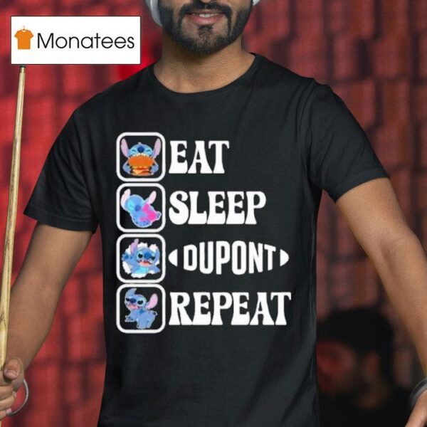 Stitch Eat Sleep Dupont Repea T Shirt