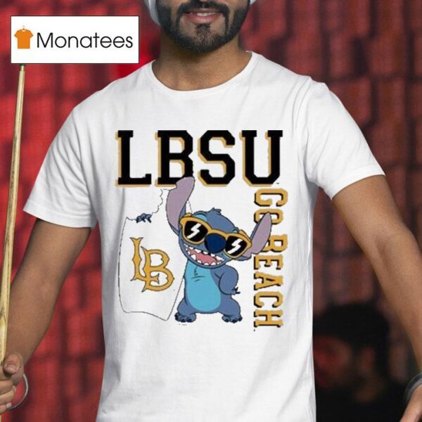Stitch Long Beach State Go Beach Lbsu T Shirt