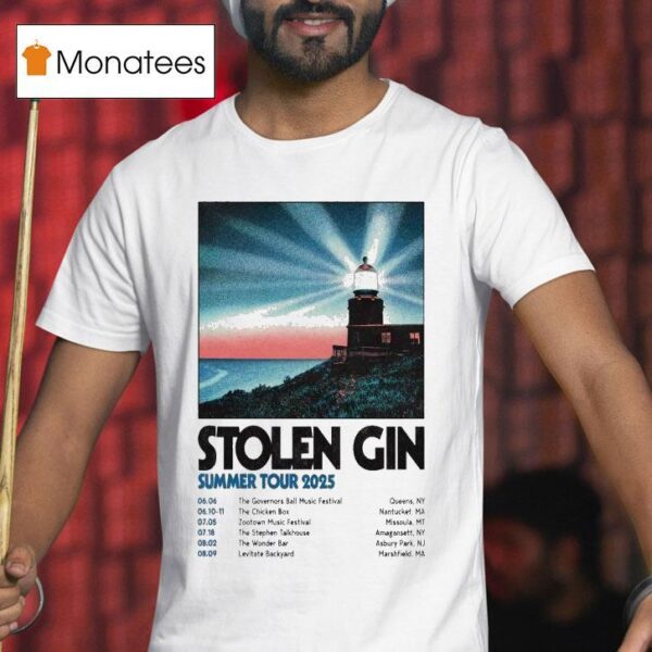 Stolen Gin Usa Canada Summer Tour Dates T Shirt