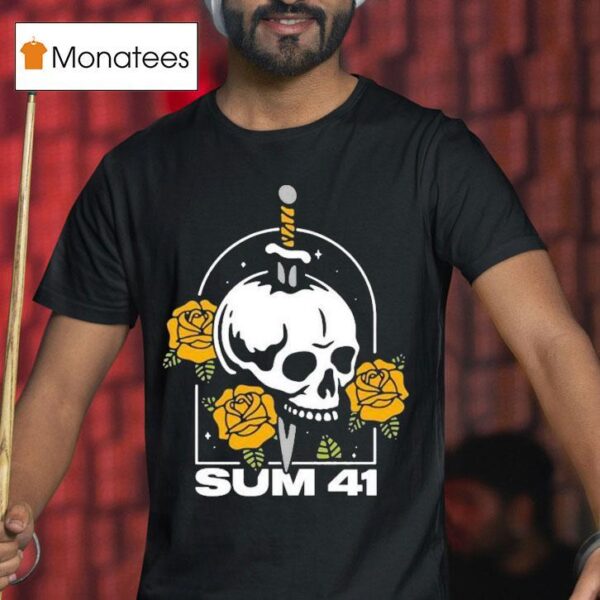 Sum Skull And Roses T Shirt