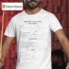 Tamir Omari Employment Job Application T Shirt