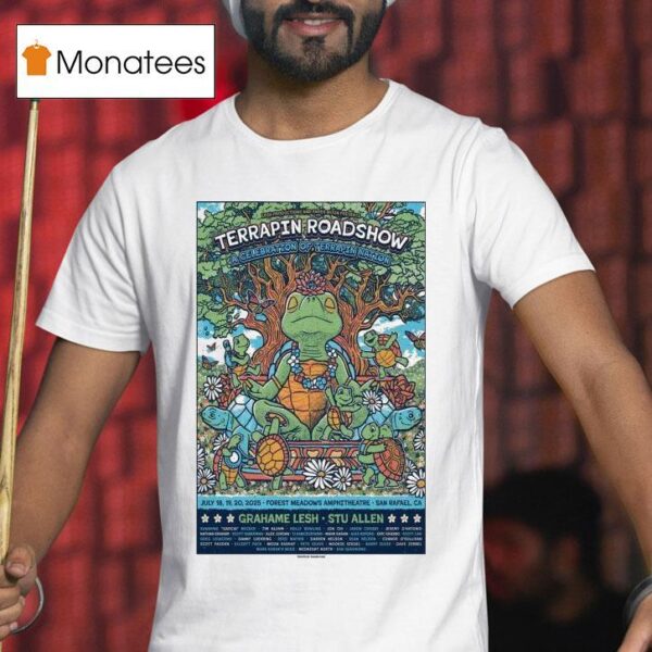 Terrapin Roadshow At Forest Meadows Amphitheatre July Turtle T Shirt