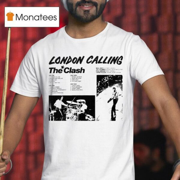 The Clash London Calling Cover Reverse T Shirt