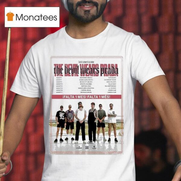 The Devil Wears Prada Latin America Tour Dates T Shirt