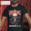 The Offspring Supercharged Worldwide In Tour Rose Skull T Shirt