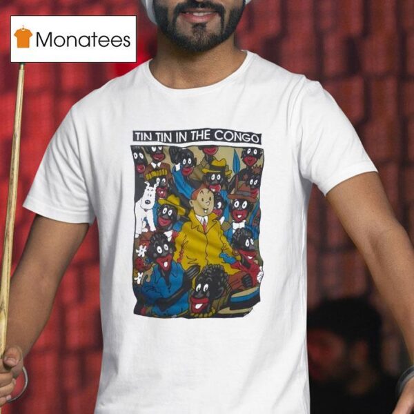 Tintin In The Congo Cartoon T Shirt