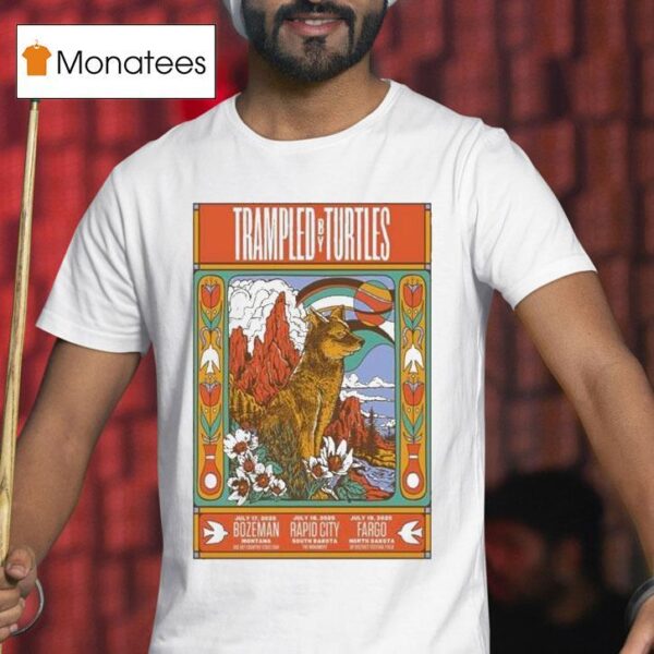 Trampled By Turtles Rapid City South Dakota July Wolf T Shirt