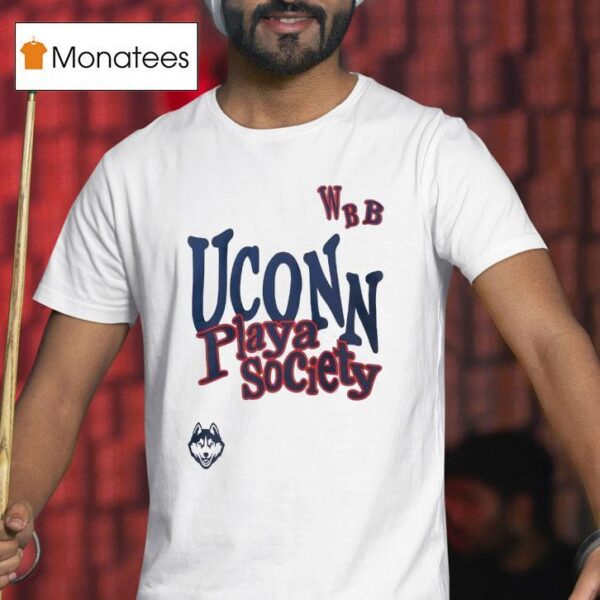 Uconn Huskies Playa Society Wbb T Shirt