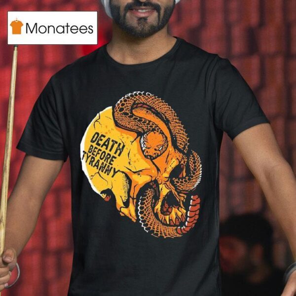 Venom Valor Death Before Tyranny Skull Snake T Shirt