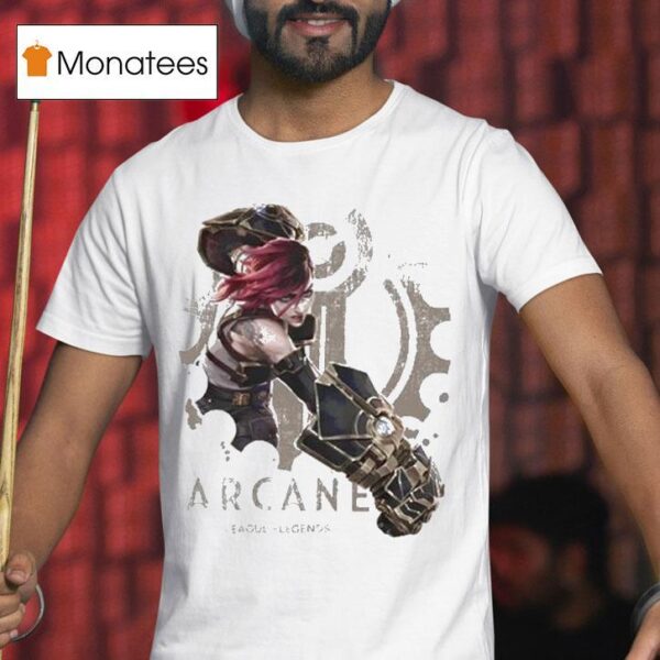 Vi Arcane League Of Legends Violet Fat Hands T Shirt
