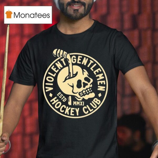 Violent Gentlemen Hockey Club Headache Skull T Shirt