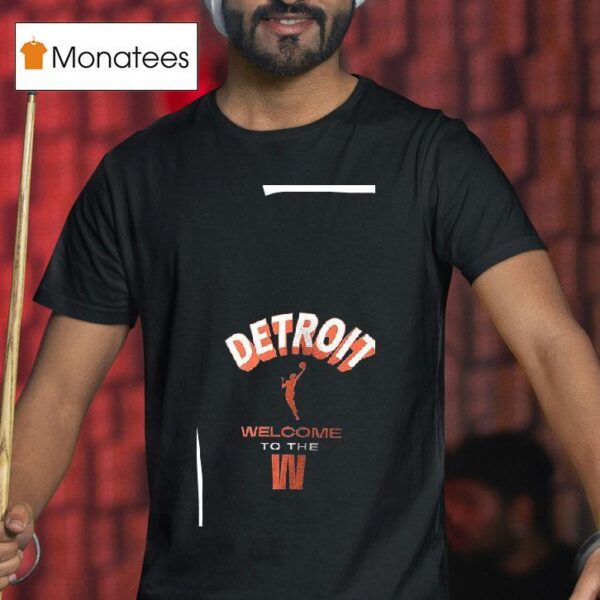 Welcome To The Wnba Detroit Logo T Shirt