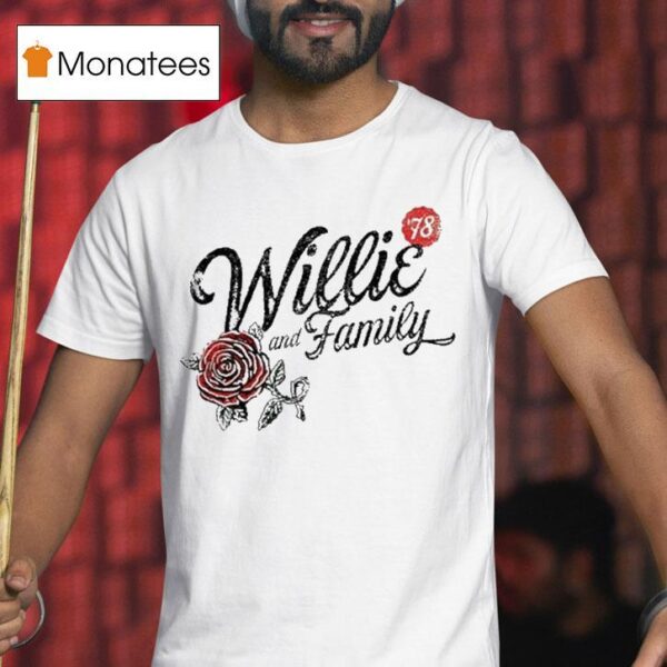 Willie Nelson Willie And Family Roses T Shirt