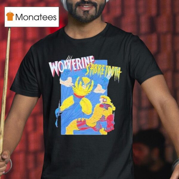 X Men Wolverine Vs Sabretooth T Shirt