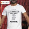 Zach Bryan With Special Guest Dermot Kennedy Turnpike Troubadours Willow Avalon T Shirt