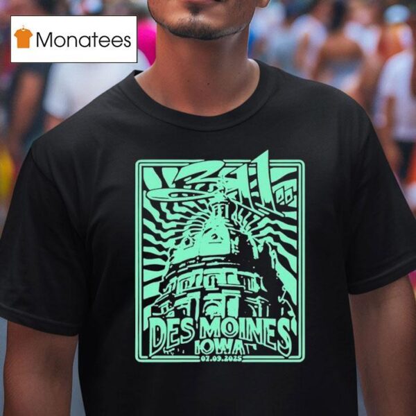 July Vibrant Music Hall Waukee Ia T Shirt