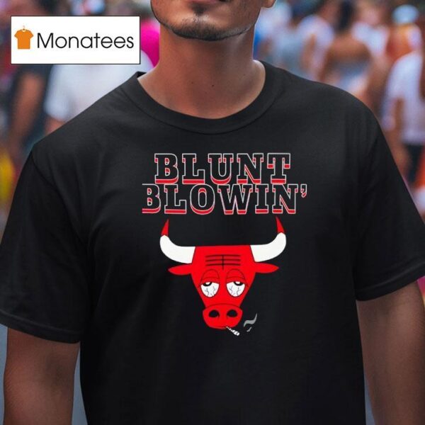 S Chicago Bulls Blunt Blowin Bulls T Shirt