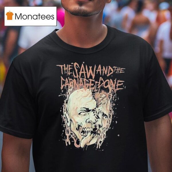 Aborted The Saw And The Carnage Done Heads T Shirt