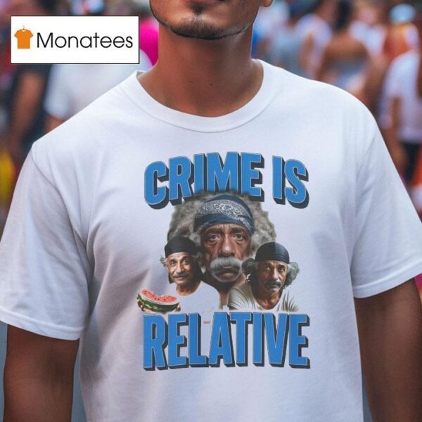 Albert Einstein Crime Is Relative Watermelon T Shirt