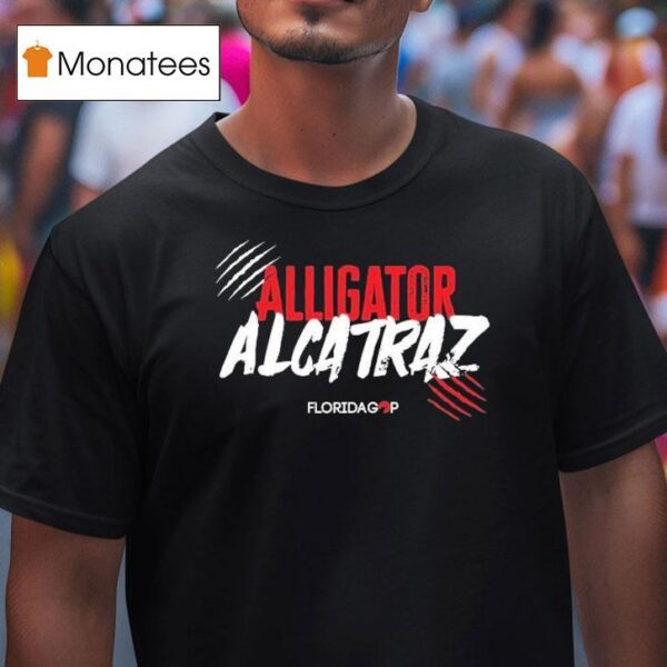 Alligator Alcatraz Florida Gop Scratch Logo T Shirt