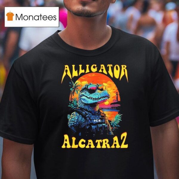 Alligator Alcatraz Ice Florida Beach T Shirt