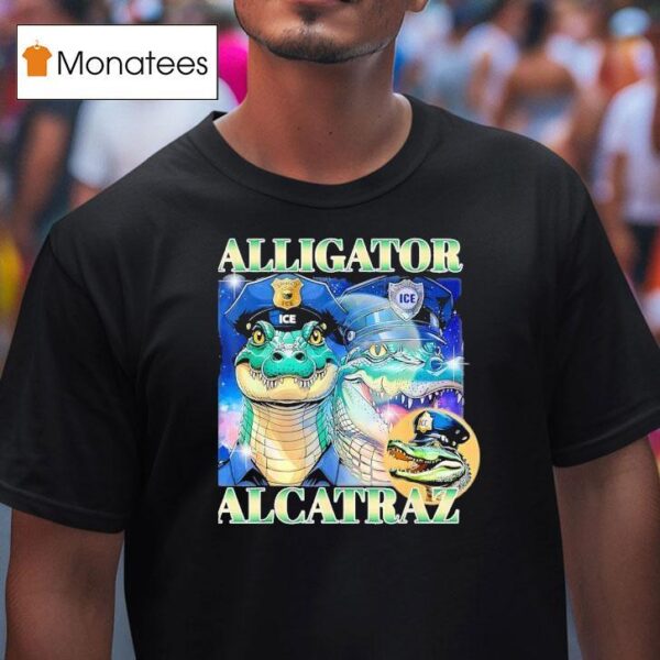 Alligator Alcatraz Ice Graphic T Shirt