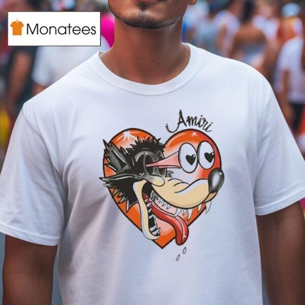 Amiri Hopeless Romantic Hear T Shirt