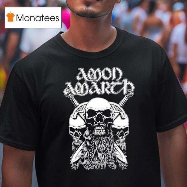 Amon Amarth Beard Skull T Shirt
