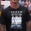 Andy Pettitte Mariano Rivera Derek Jeter And Jorge Posada New York Yankees Times World Series Champions The Core Four Signatures T Shirt