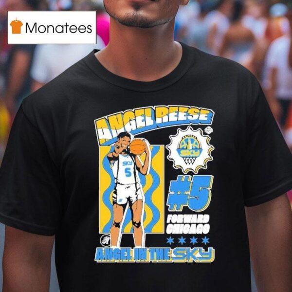 Angel Reese Chicago Sky Angel In The Sky Forward Chicago T Shirt