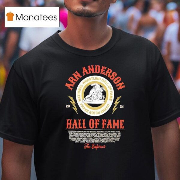 Arn Anderson Hall Of Fame National Wrestling Hall Of Fame Frank Gotch Award T Shirt