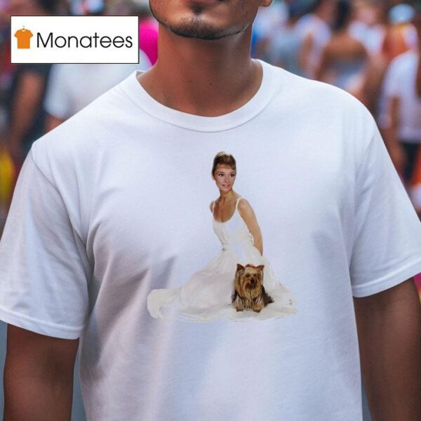 Audrey Hepburn And Yorkshire Terrier T Shirt