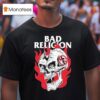 Bad Religion World Tour Head Wound Skull Flames T Shirt