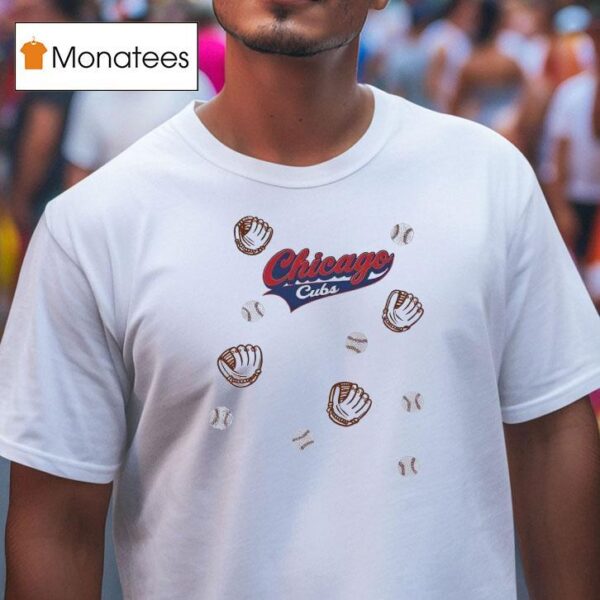 Baseball Glove Chicago Cubs T Shirt