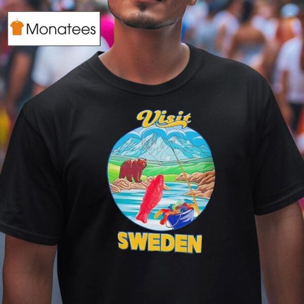 Bear Visit Sweden T Shirt