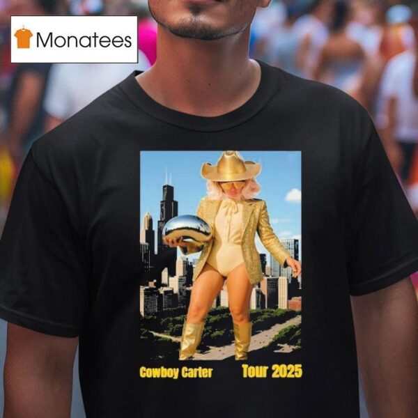 Beyonce Chicago Cowboy Carter Tour T Shirt