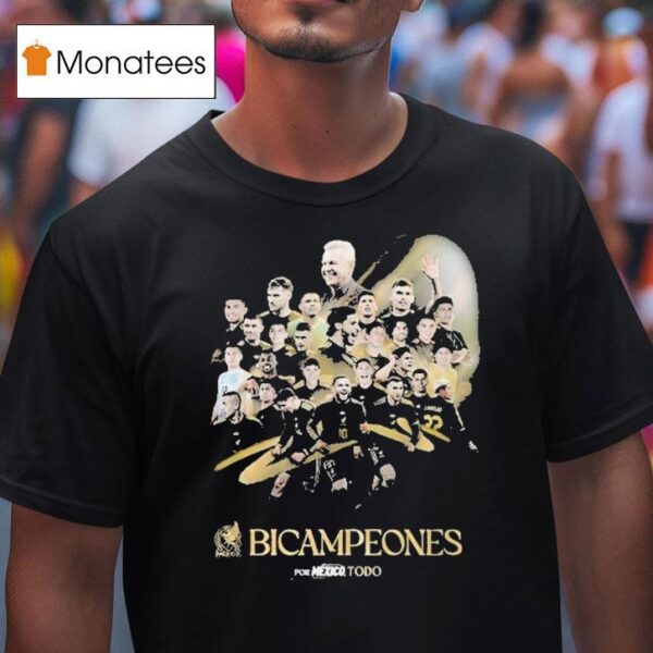 Bicampeones Concacaf Gold Cup Mexico Champions T Shirt