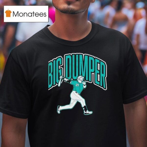 Big Dumper Moonshot Cal Raleigh Seattle Mariners Baseball T Shirt