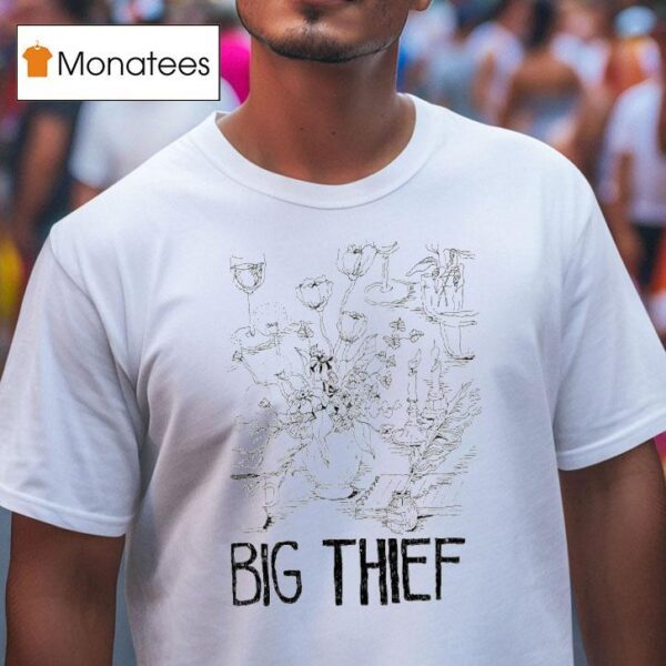 Bigthief Flowers Candles T Shirt