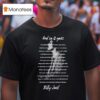 Billy Joel And So It Goes Lyrics T Shirt