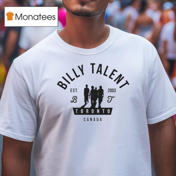 Billy Talent Silhouette Toronto Canada Est T Shirt